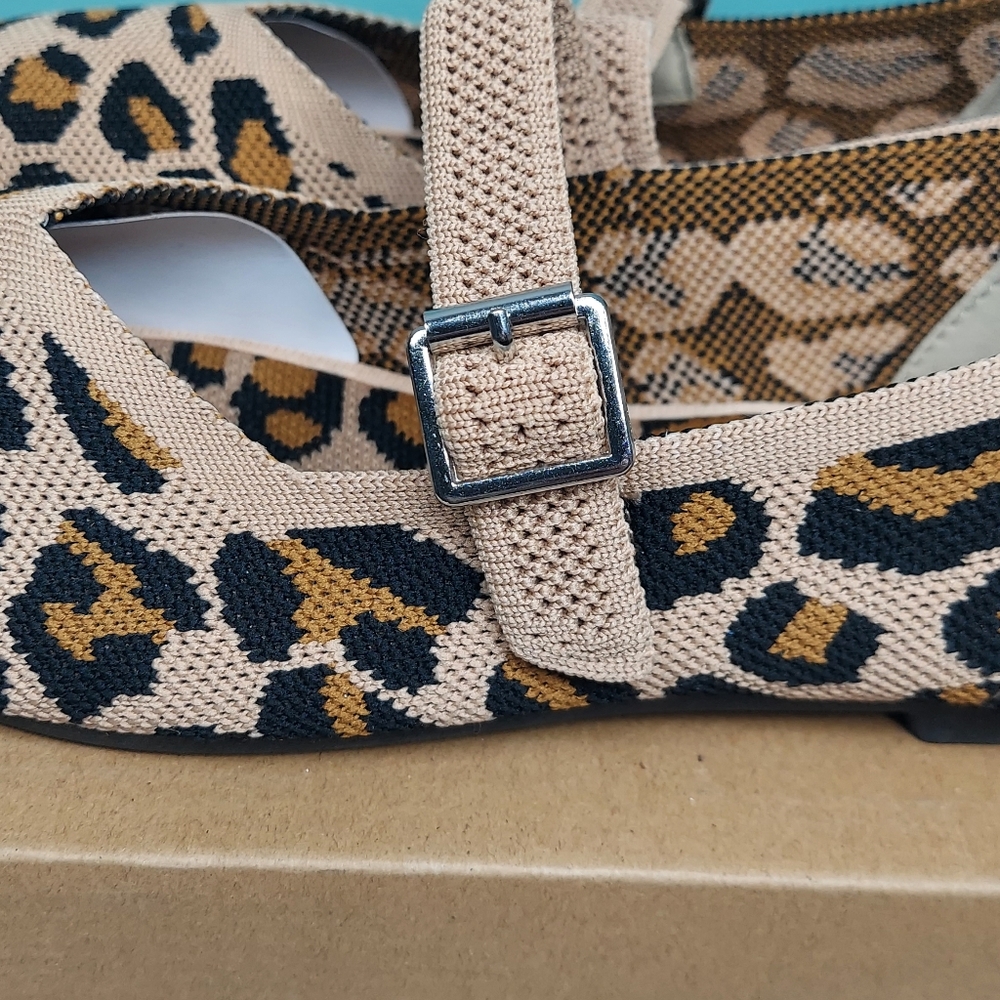 Steve Madden Richmond Leopard Print Mary Jane Women's Ballet Flats Size 6.5 NWT - Picture 8 of 12